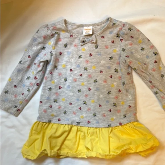 Gymboree Casual Gray and Yellow Dress with Vibrant Style - Picture 5 of 8
